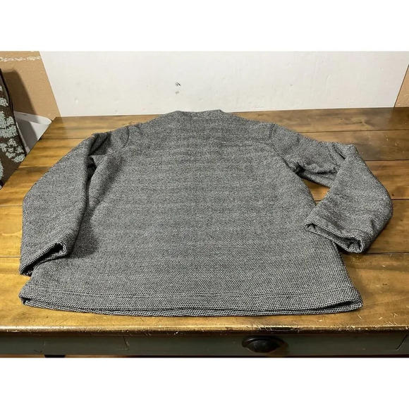 ORVIS 1/4 Zip Pullover Mens Grey Sherpa Lined Large Handwarmer Pockets - Picture 9 of 9